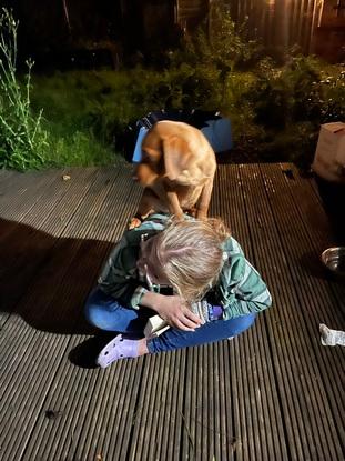 Jag blir inte nervös, även om en hund ställer sig på min rugg